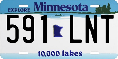 MN license plate 591LNT