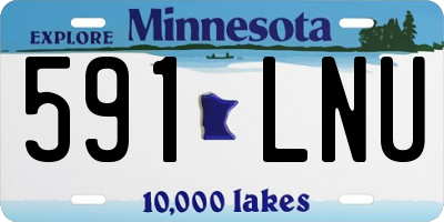MN license plate 591LNU