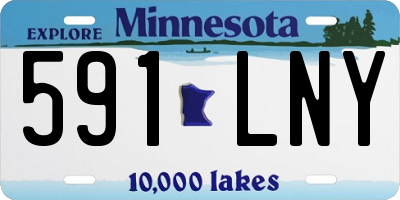 MN license plate 591LNY