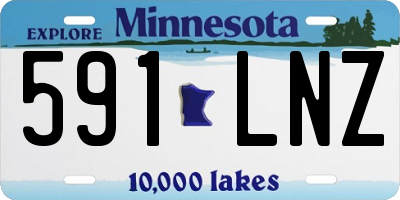 MN license plate 591LNZ