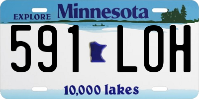 MN license plate 591LOH