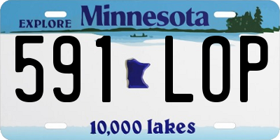 MN license plate 591LOP