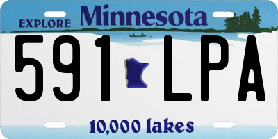 MN license plate 591LPA