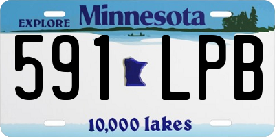 MN license plate 591LPB