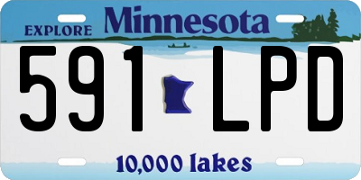 MN license plate 591LPD