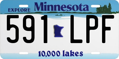 MN license plate 591LPF