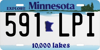 MN license plate 591LPI