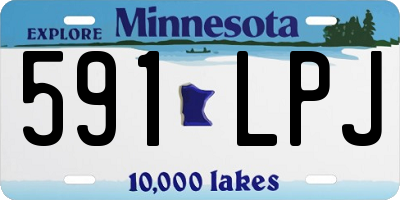 MN license plate 591LPJ