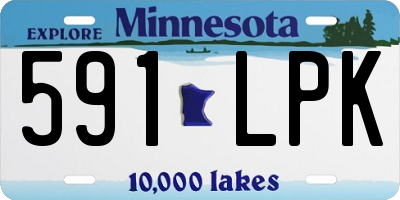 MN license plate 591LPK