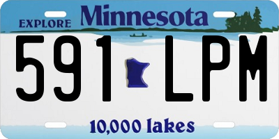 MN license plate 591LPM