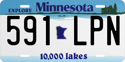 MN license plate 591LPN