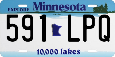 MN license plate 591LPQ