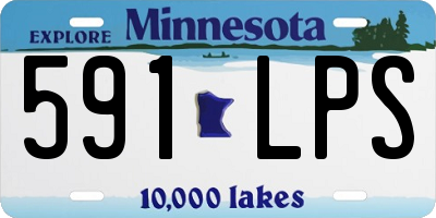 MN license plate 591LPS