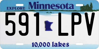 MN license plate 591LPV