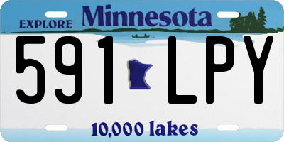 MN license plate 591LPY