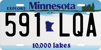 MN license plate 591LQA