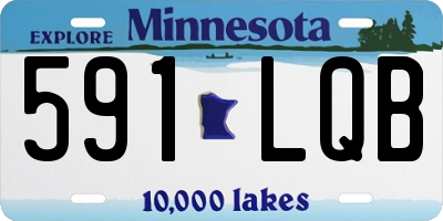 MN license plate 591LQB