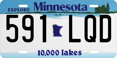 MN license plate 591LQD