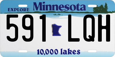 MN license plate 591LQH
