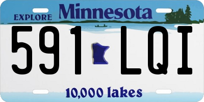 MN license plate 591LQI