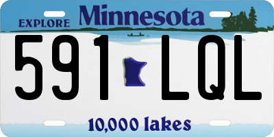 MN license plate 591LQL