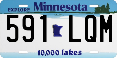 MN license plate 591LQM