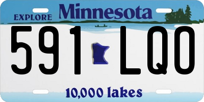 MN license plate 591LQO