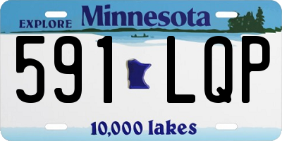 MN license plate 591LQP