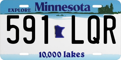 MN license plate 591LQR