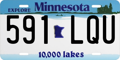 MN license plate 591LQU