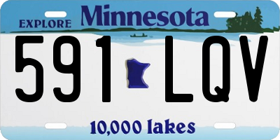 MN license plate 591LQV