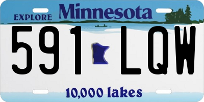 MN license plate 591LQW