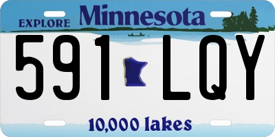 MN license plate 591LQY