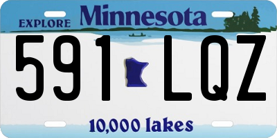 MN license plate 591LQZ