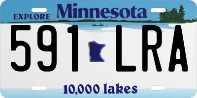 MN license plate 591LRA