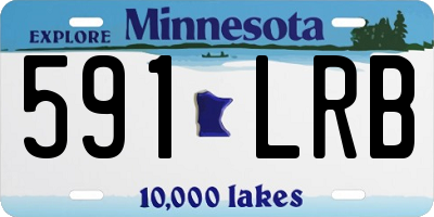 MN license plate 591LRB
