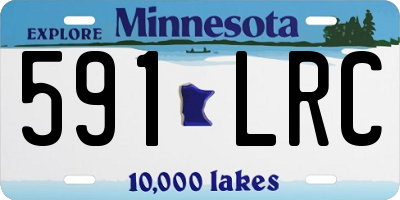 MN license plate 591LRC