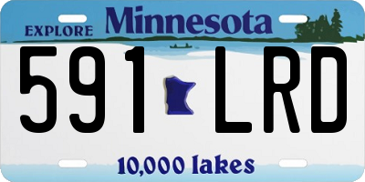 MN license plate 591LRD