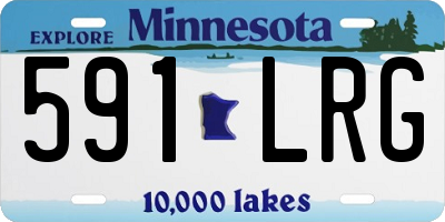 MN license plate 591LRG