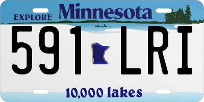 MN license plate 591LRI