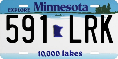 MN license plate 591LRK