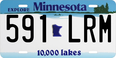 MN license plate 591LRM