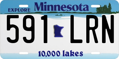 MN license plate 591LRN