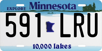 MN license plate 591LRU