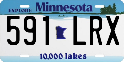 MN license plate 591LRX