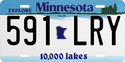 MN license plate 591LRY