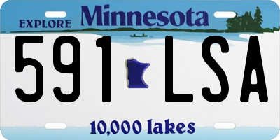 MN license plate 591LSA