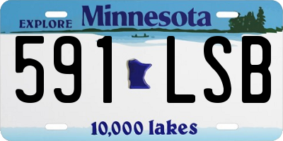 MN license plate 591LSB