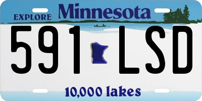 MN license plate 591LSD