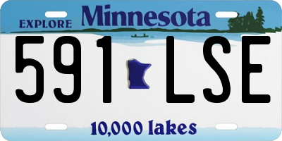 MN license plate 591LSE